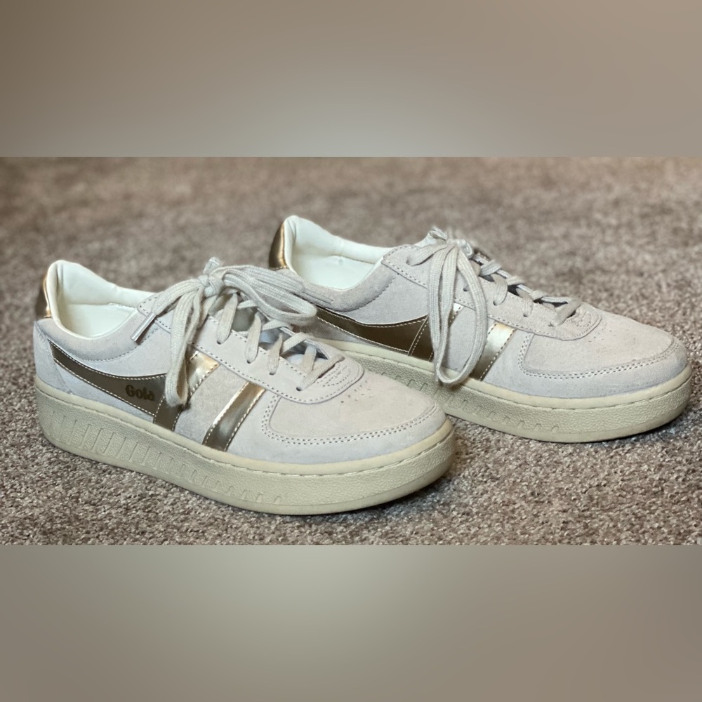 Gola Women's Sneakers in Cream and Gold